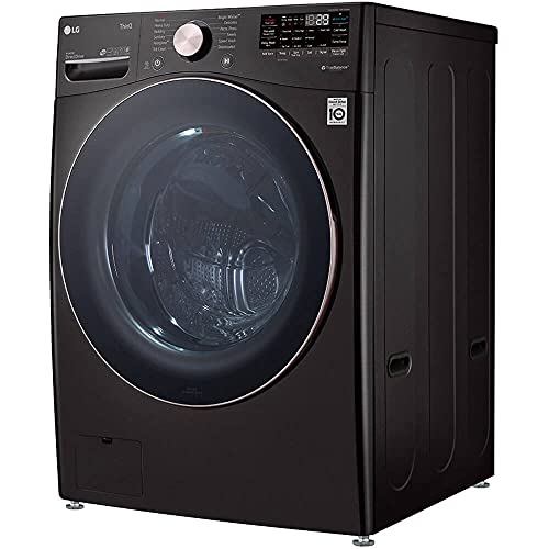 Image of LG WM4000HBA 4.5 Cu. Ft. Smart Front-Load Washer, High-Efficiency Laundry Machine with Wi-Fi Connectivity, Black Steel