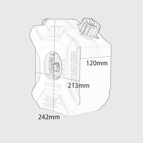 Alforja izquierda para motocicleta, soporte para depósito de combustible de 3 L, compatible con YA&MA&HA PG1 PG-1 2023-2025 (tanque rojo) miniatura 3