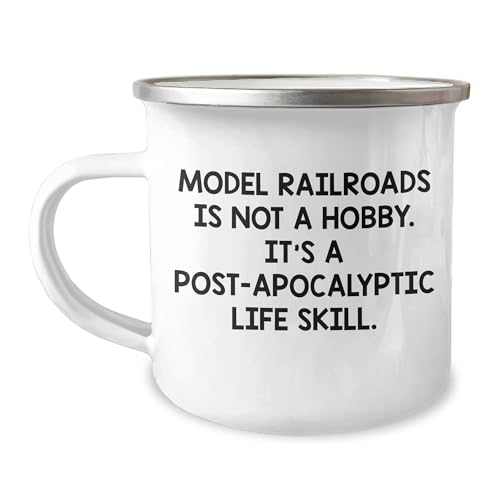 Model Railroads Enthusiast Funny Camping Mug - I'd Rather Be Wiring Tracks Valentine's Unique Gifts for Model Railroaders from Friends