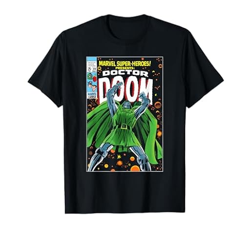 Marvel Super Heroes Doctor Doom Retro Vintage Comic Cover Camiseta | Ya disponible en tu tienda friki favorita! En mundofriki.es!