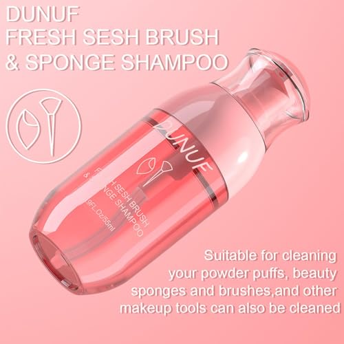 Kit de limpieza de brochas de maquillaje, limpiador de brochas de maquillaje con caja de esponja, elimina colores de sombras, colores cosméticos diarios, secado rápido. (55ml) - imagen 4