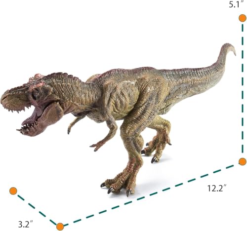 Image of 2Pcs Dinosaur Set, 12.2 inch Spinosaurus and 12.2 inch Realistic T-rex, Educational Dinosaur Action Figure Wildlife Animal Model, Great for Collector, Party Favor, Birthday Gifts