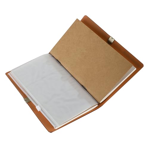 Image of PURESTORY PU Leather Notebook Travel Journal Diary | Diary With Lock | 12 Card Slots and 1 Zipper Pocket Holder Perfect | Replaceable Plain /Ruled Notebook - Its Already Yours, 160 Pages