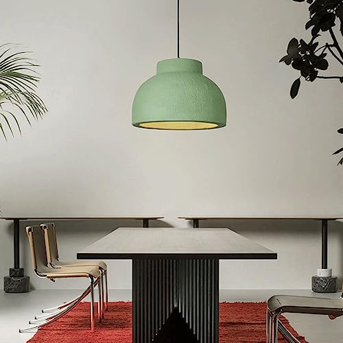 Petite lampe suspendue Wabi-Sabi faite main avec éclairage E27