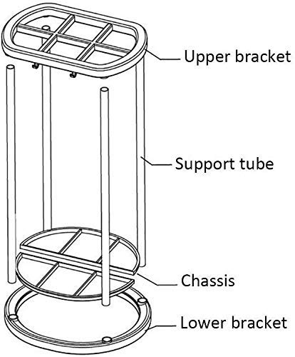 Support de rangement pour parapluie au design épuré et stable - 3