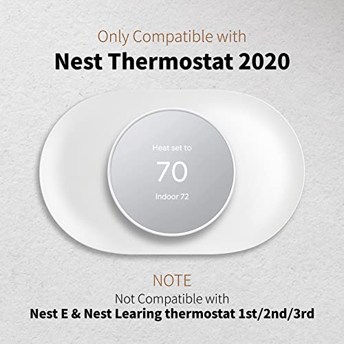 Nest Thermostat Wall Plate, Compatible With Google Nest Thermostat Trim Kit Wall Mount Plate Ga01837-Us Wifi Thermostat Accessory - White #TOP1