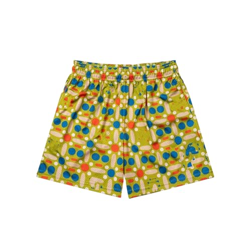 Mens 5'' Shorts Paisley Graphic Quick Dry Mesh Bandana Basketball Print Casual Jogging Workout with Drawstring