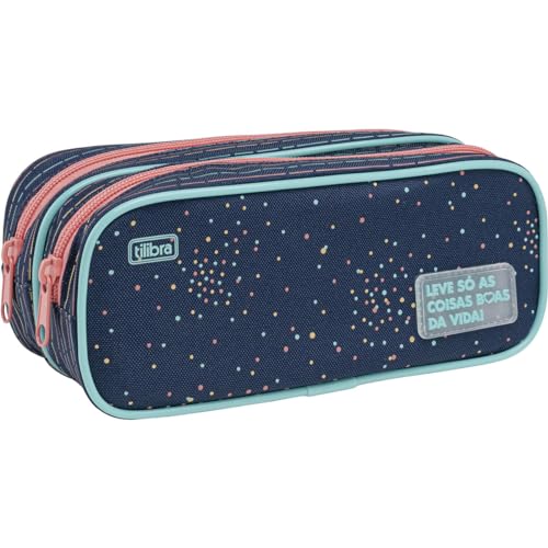 Tilibra - Estojo Duplo Grande Académie Dots