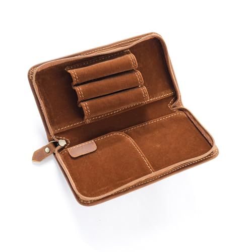 3 Divided Slots Pen Case Fountain Pen Holder Large Capacity Stationery Bag Pencil Organisers for Students