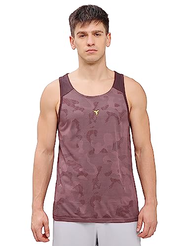 Image of TECHNOSPORT Mens Crew Neck Gym Vest