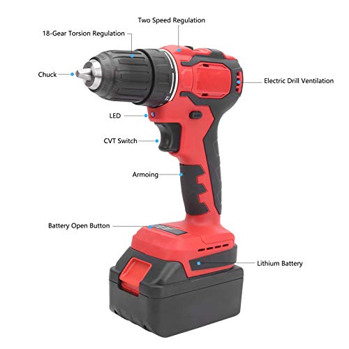 TB086 Elektroschraubenzieher Bürstenlose Bohrmaschine mit Wiederaufladbarer Lithiumbatterie Elektrowerkzeuge 110-240V(EU… – Bild 4