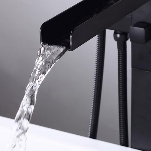 Robinet de baignoire pour baignoire îlot éliminant les éclaboussures gris mat