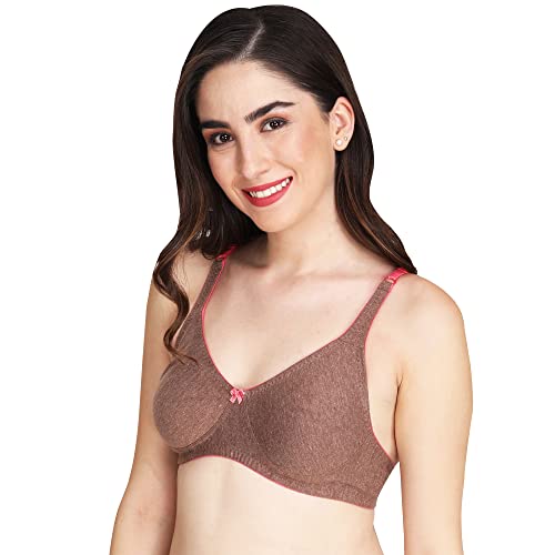 Image of Women Melange Fabric Everyday Non Padded Bra for Women