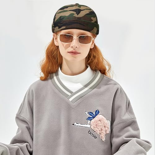 Image of Dome Brimless Hats for Women Men Beanie Docker Cap Sailor Skull Cap