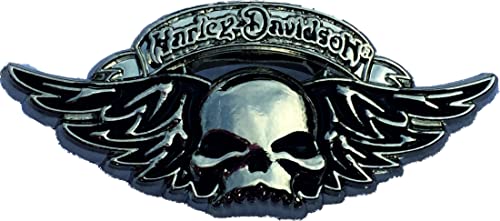 Mainly Metal Biker-Pin, Silber, Totenkopf und Flügel, verchromt,...