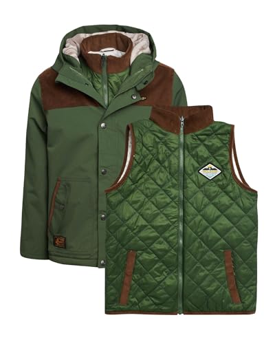 Volcom Boys 3-in-1 Waterproof Winter Jacket and Vest