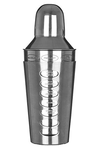 Recipe Cocktail Shaker, Stainless Steel, 500ml
