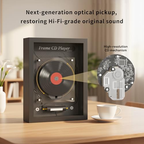 Lecteur CD vertical haut de gamme MONODEAL avec émetteur Bluetooth Hi-Fi intégré