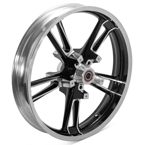 Image of TOFR 21inch x 3.5inch Enforcer Front Wheel Rim Tubeless For Harley Touring Bagger Road King Road Glide Electra Glide Ultra Classic Ultra Limited Street Glide Custom Special 2009-2023 Black