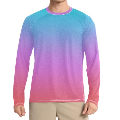 Camisas de neón de verano con protección UV UPF 50+ y manga larga para la playa