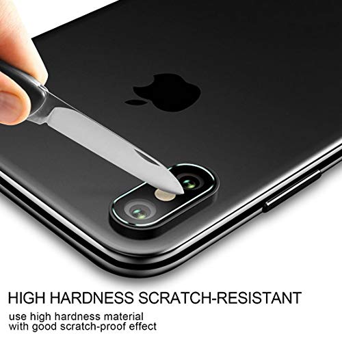 Protecteur objectif iPhone X en verre trempé avec trous de précision - 5