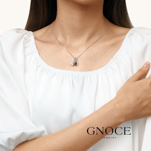 Image of GNOCE Skull Charm Bead Silver Pendant Dangle Charms fit Bracelet /Necklace Jewelry Gift for Women Men