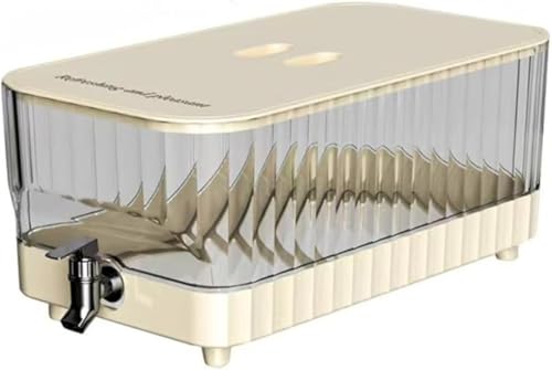 AOBOPO 大容量耐熱 蛇口付きドリンクサーバー|家庭用 ジュースジャグ/麦茶ポット 洗いやすい 冷水筒 冷蔵庫対応 ポット