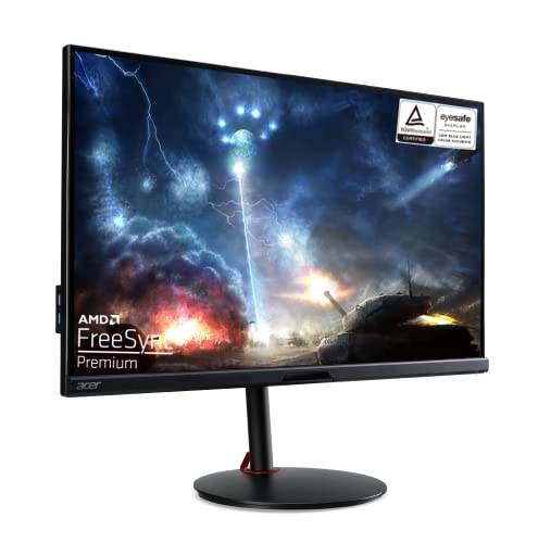 Image of acer Nitro XV272U KV 27 Inch WQHD IPS Agile Splendor Gaming LCD Monitor with LED Back Light Technology I 1 MS 170 Hz I 400 Nits I AMD Free Sync I TUV /Eyesafe I 2 X HDMI Display Port with Cables