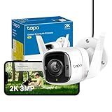 Tapo TC65 2K Security Camera Outdoor Wireless & Wired, Outdoor Camera No Monthly Fee, Smart Person Detection, Advanced Night Vision,Two-Way Talk, IP66 Weatherproof, Works with Alexa & Google