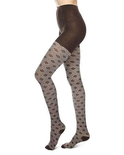 Image of MeMoi Paisley Pop Cotton Blend Sweater Tights