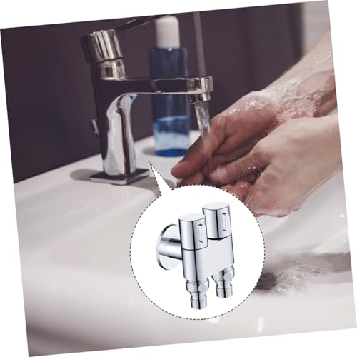 Vanne d'arrêt double commande 1/2-3/4 en acier multicouche pour plomberie - 5
