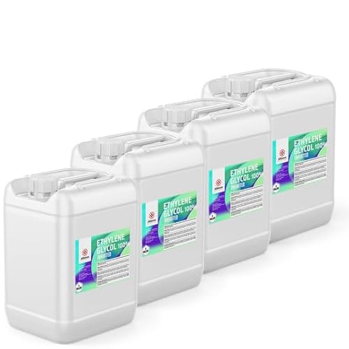 100% Ethylene Glycol Inhibited - 4 x 5 Gallon Pails - Superior Heat Transfer, Corrosion Protection, Anti-Freeze Applications