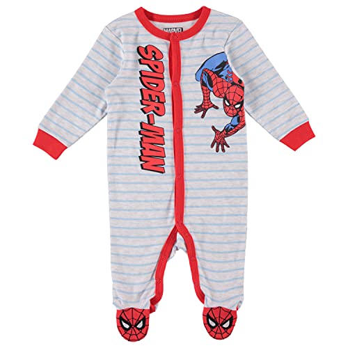 Marvel Spiderman One Piece Sleeper-Footed Pajamas-Baby Boy Clothes