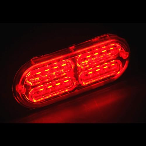 EASE2U E 12-24V 24-LED Super Bright LED Emergency Strobe Automobiles Lights Warning for Cars Trucks Vehicle SUV Caution Hazard Construction Waterproof Amber Strobe Bar with 32 Different Flashing- 4PCS by EASE2U E - Used condition - Image 8