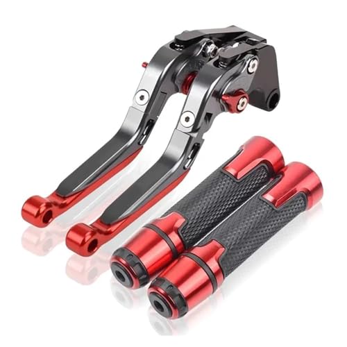 Poignées et leviers de frein gris rouge pour rouler en toute sécurité en Honda NC750X