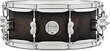 Pacific Drums Concept Maple Snare, caja de arce, 14' x 5,5', Satin Charcoal Burst Lacquer