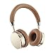 Satechi Aluminum Bluetooth Wireless Headphones with Enhanced Bass 3.5mm Audio-out Jack for iPhone X/8 Plus/8, Samsung Galaxy S8/S7 and more (Gold)