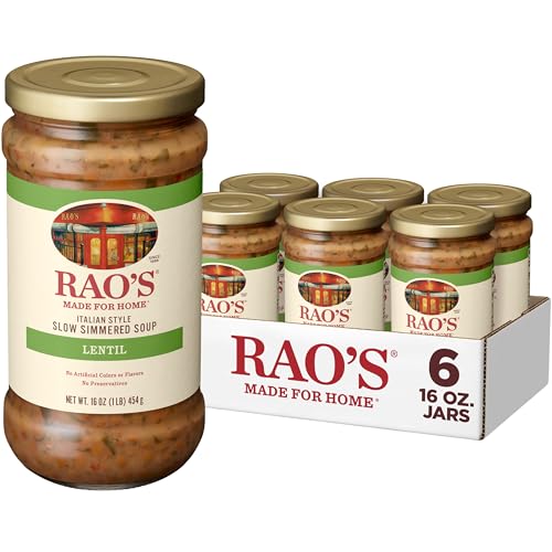 Rao’s Made For Home Italian-Style Lentil Soup, 16 oz (Pack