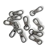 キーホルダー 10個入り 回転カン レバー ストラップ フック ナスカン 回転式 金具 アクセサリーパーツ ハンドメイド 手芸DIY材料