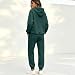 Jogginganzug Damen Mit Kapuze Fleece Trainingsanzug Jogginghose Sweatshirt