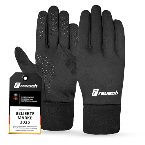 Reusch Fieldplayer Glove Warme atmungsaktive Fußball Feldspielerhandschuhe Herren & Damen - Grip für optimale Ballkontrolle Fußballhandschuhe Sporthandschuhe für Running & Jogging - Größe 5-11