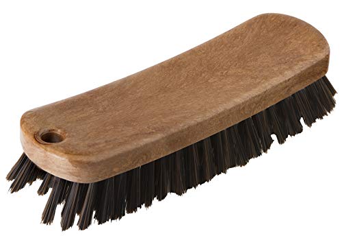 VIGAR Schuhbürste, weiche und feine Borsten, braun lackiert, klein Cover