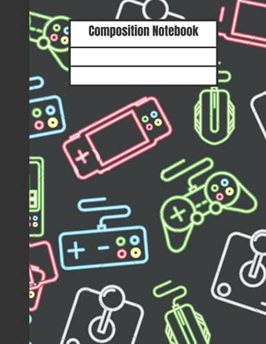 composition notebook: video game composition notebook for boy 2021 | 120 Wide Ruled Pages | Notebook for Students | video game notebook |video game composition notebook for kids 2021 image 2