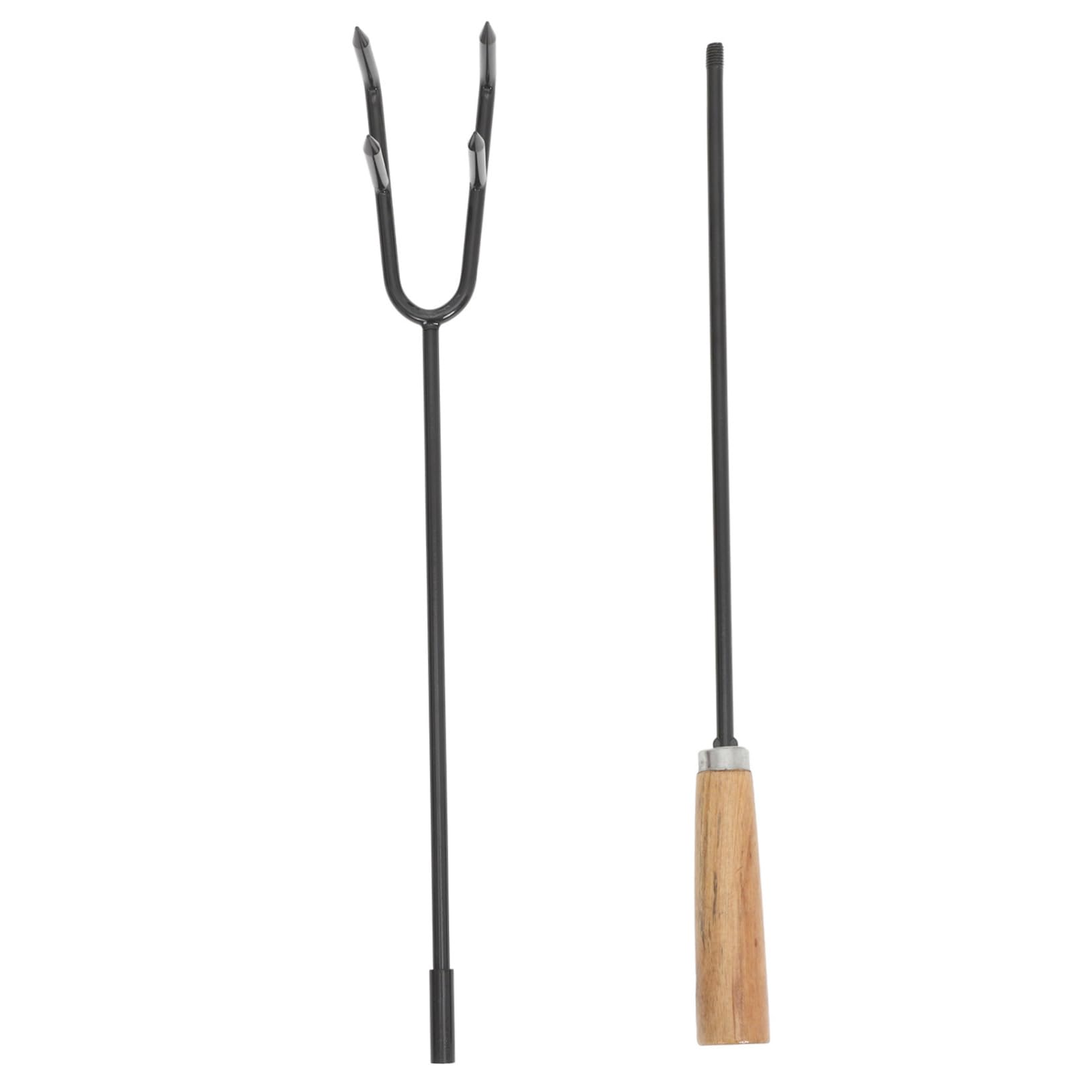 Cabilock Ash Removal Fire Hook Heavy Duty Fire Poker Long Portable Campfire Poker Wall Oven Tool