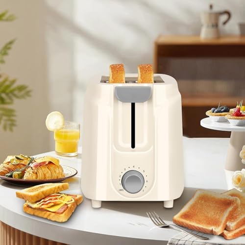 SEEDEEM 2 Slice Toaster, 750W Extra-Wide Slot Toaster with 7 Shade Settings, Removable Crumb Tray, Compact Design, White – Perfect for Bread, Waffles, Bagels, White by SEEDEEM - Image 7