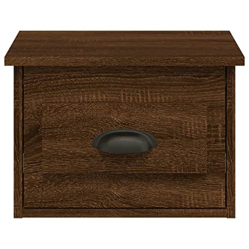 Meuble flottant design moderne chêne marron pour chambre et salon