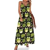 Aspecto favorecedor y fluido: el corte aireado sin mangas con un dobladillo medio lo convierte en una opción para los bonitos vestidos de verano con estampado de rana sobre hoja de loto para mujer 2025 o vestidos de cóctel para invitados a la boda. Combínalo con zapatos planos, zapatillas o tacones para un estilo adaptable