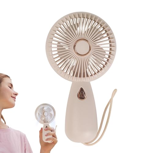 Genérico Handheld Fan – USB Rechargeable 9x4x16cm | Portable Handheld Fan With Colorful Light, Mini Fans For Outdoor Indoor Use | Lightweight Personal Cooling Fans For Travel Office Home