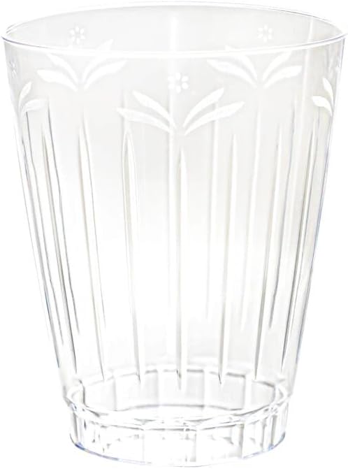 Clear Crystal Tumblers - 10 Oz - Plastic, Case Of 480, 30 Packs X 16 - For Parties, Catering & Everyday Use