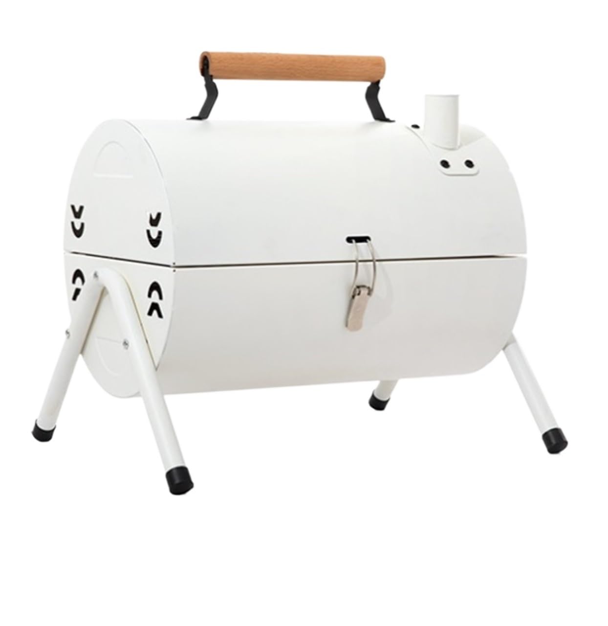 Grille Węglowe Przenośny Dwustronny Grill Węglowy Zewnętrzny Grill Stołowy Grill Grill Do Gotowania Grill Na Węgiel(White)